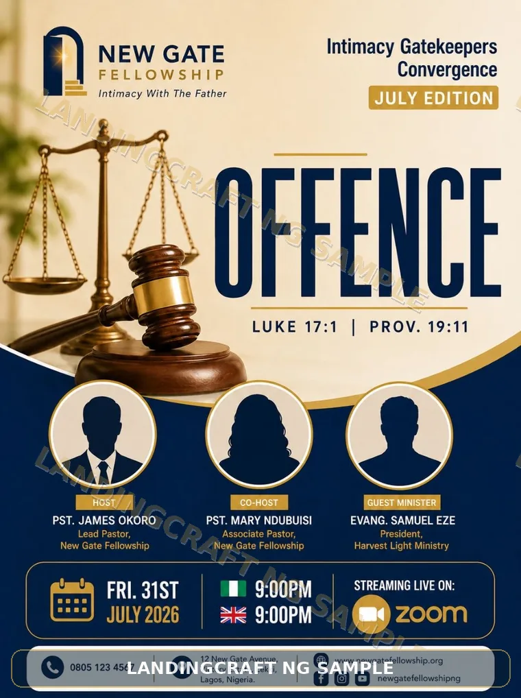Watermarked offence teaching flyer sample